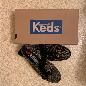 BNWT Leopard Print Keds - size 8